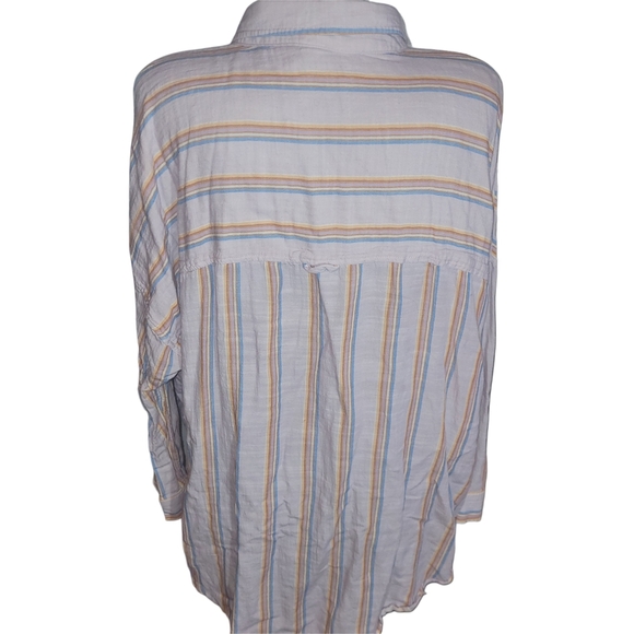 Wild Fables Multi Colored Striped Shirt XXL - Picture 5 of 6